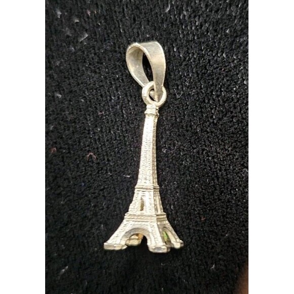 Eiffel Tower Silver Charm Paris Love 925 - Picture 3 of 7